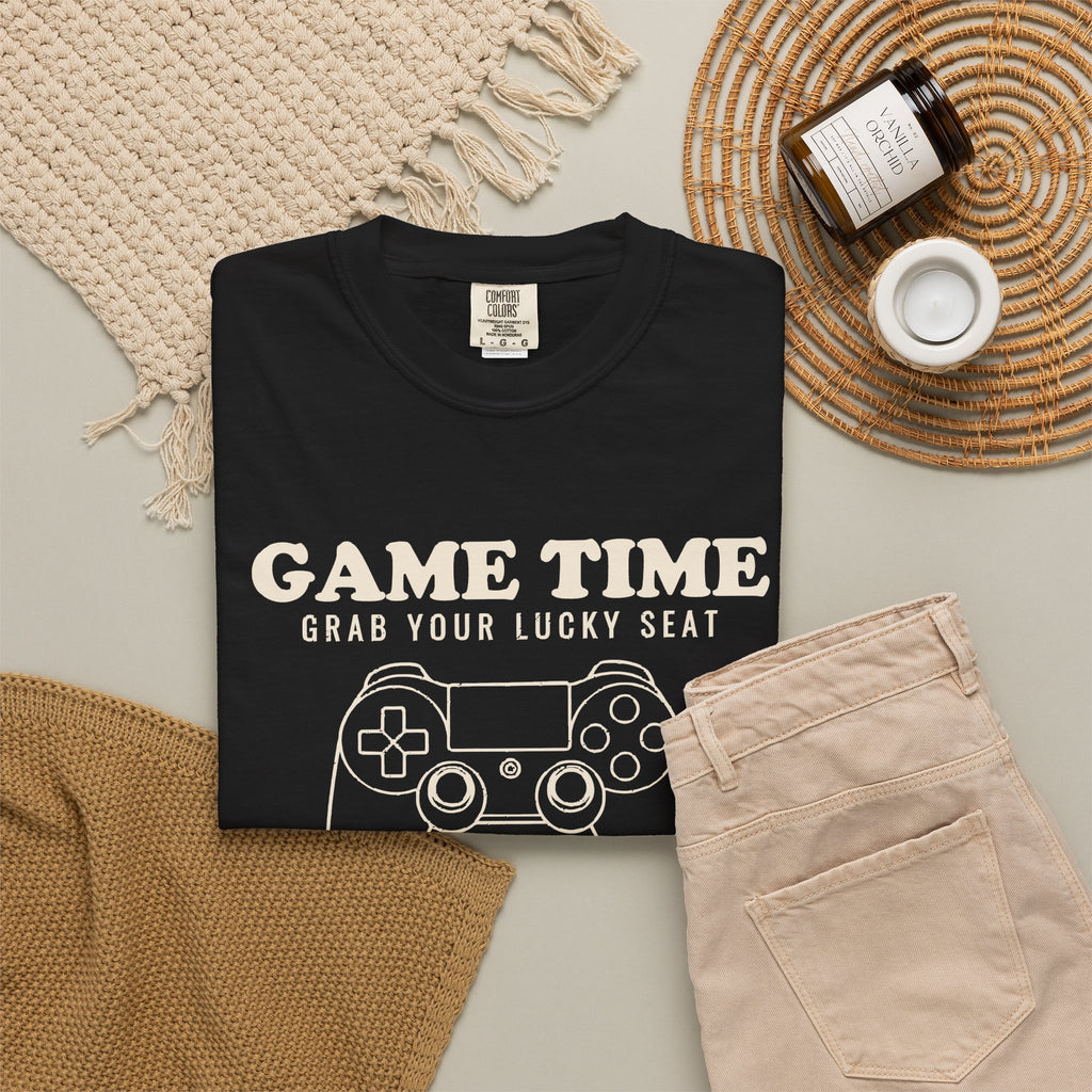 Fans Classic Video Games Shirt - Game Time Grab Your Lucky Seat Tee
