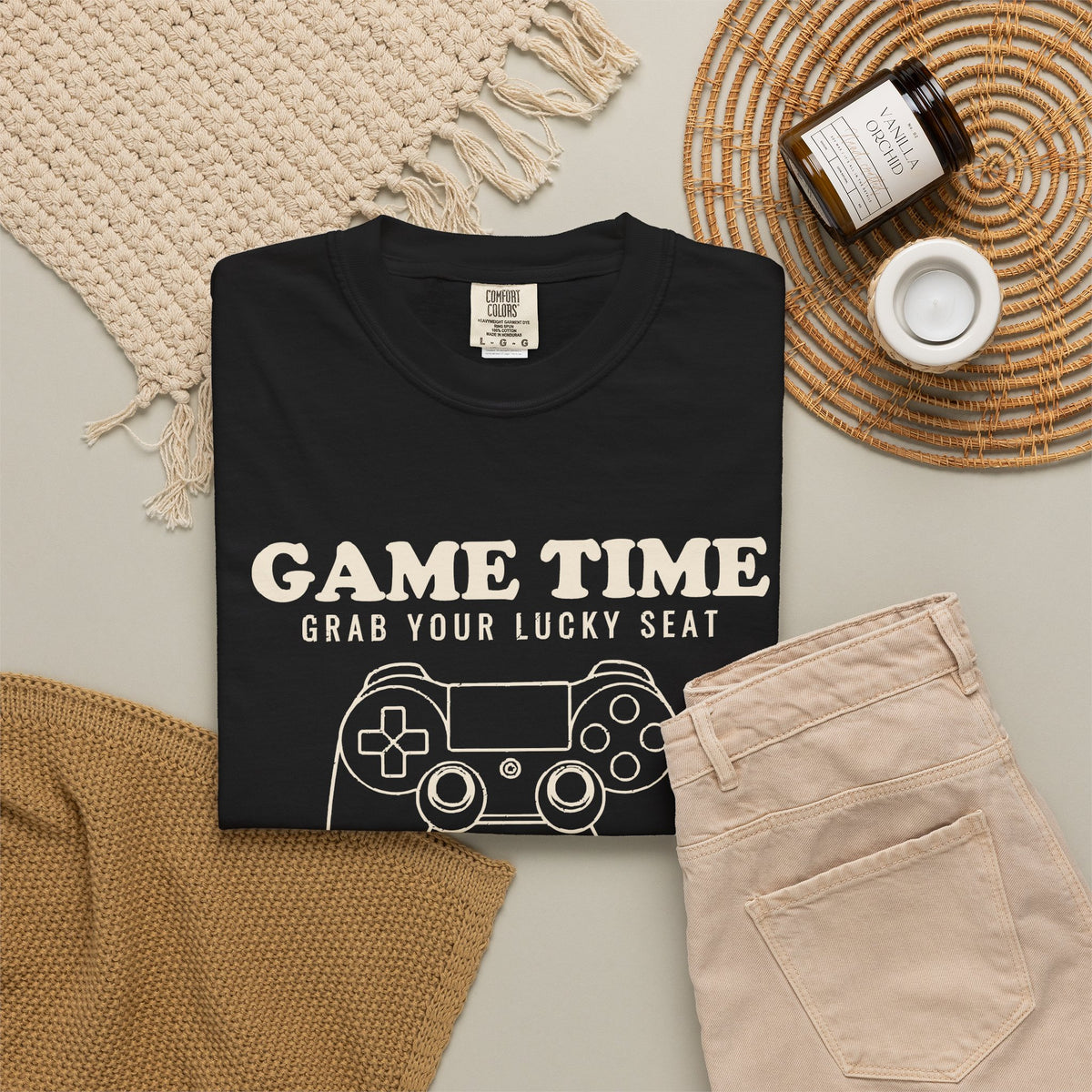 Fans Classic Video Games Shirt - Game Time Grab Your Lucky Seat Tee
