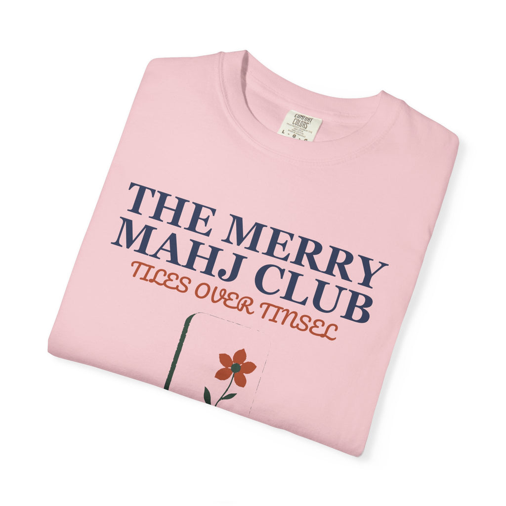 Mahjong Christmas Shirt - The Merry Mahj Club Tiles Over Tinsel