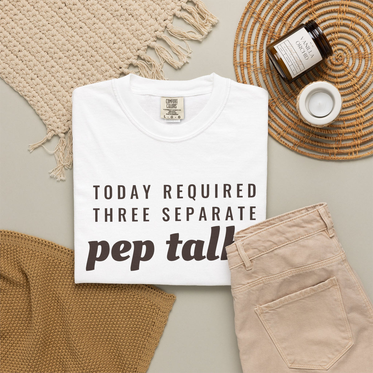 Parent Gift Shirt - Today Required Three Separate Pep Talks Tee