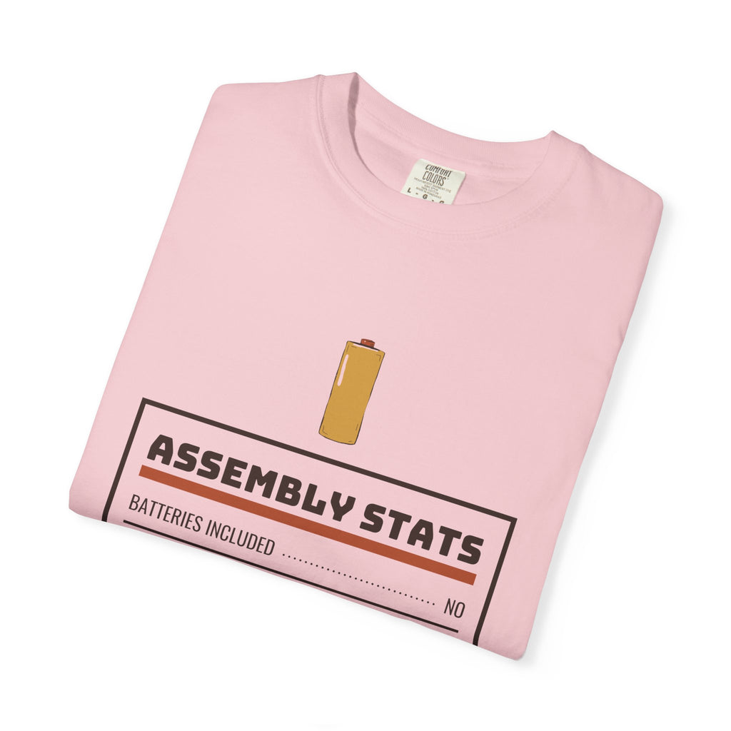 Men's Dad Christmas Shirt - Assembly Stats Storybook Art Tee