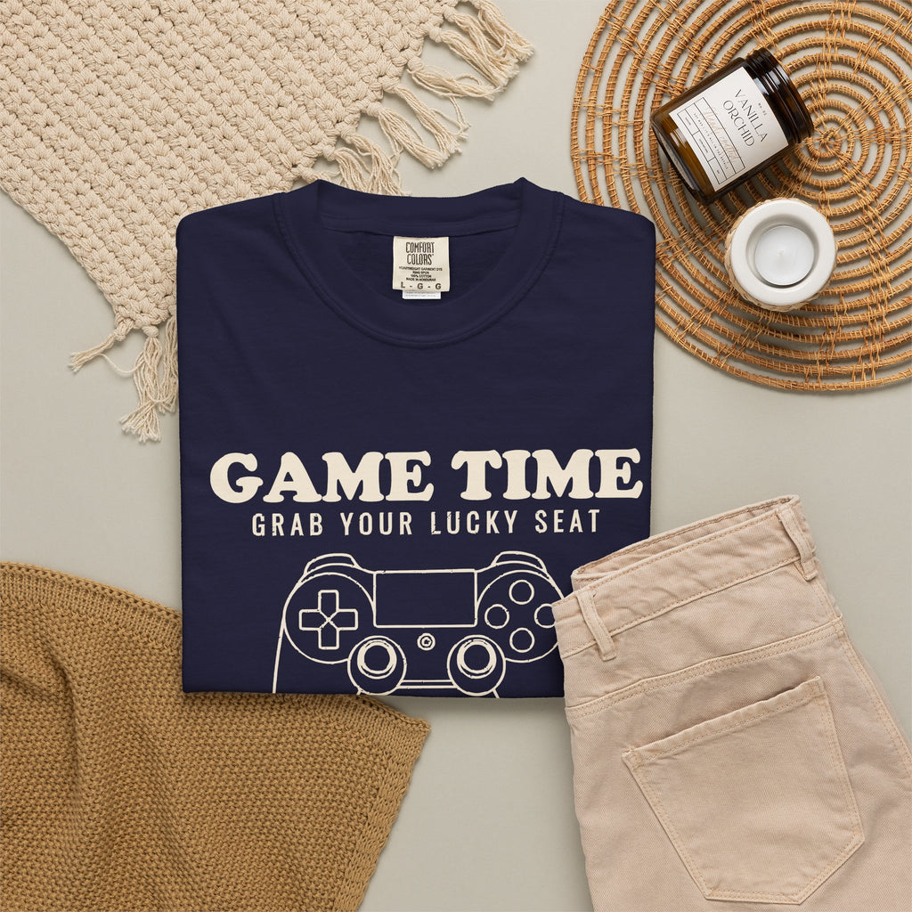 Fans Classic Video Games Shirt - Game Time Grab Your Lucky Seat Tee