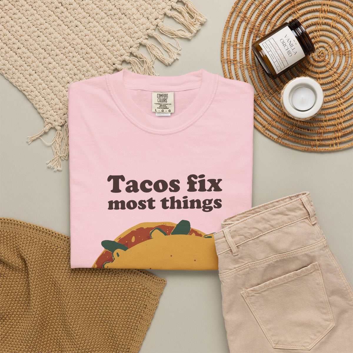 Taco Lover Shirt - Tacos Fix Most Things Tee