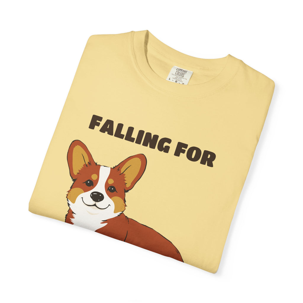 Fall Corgi Shirt - Falling For The Sploot Season Tee
