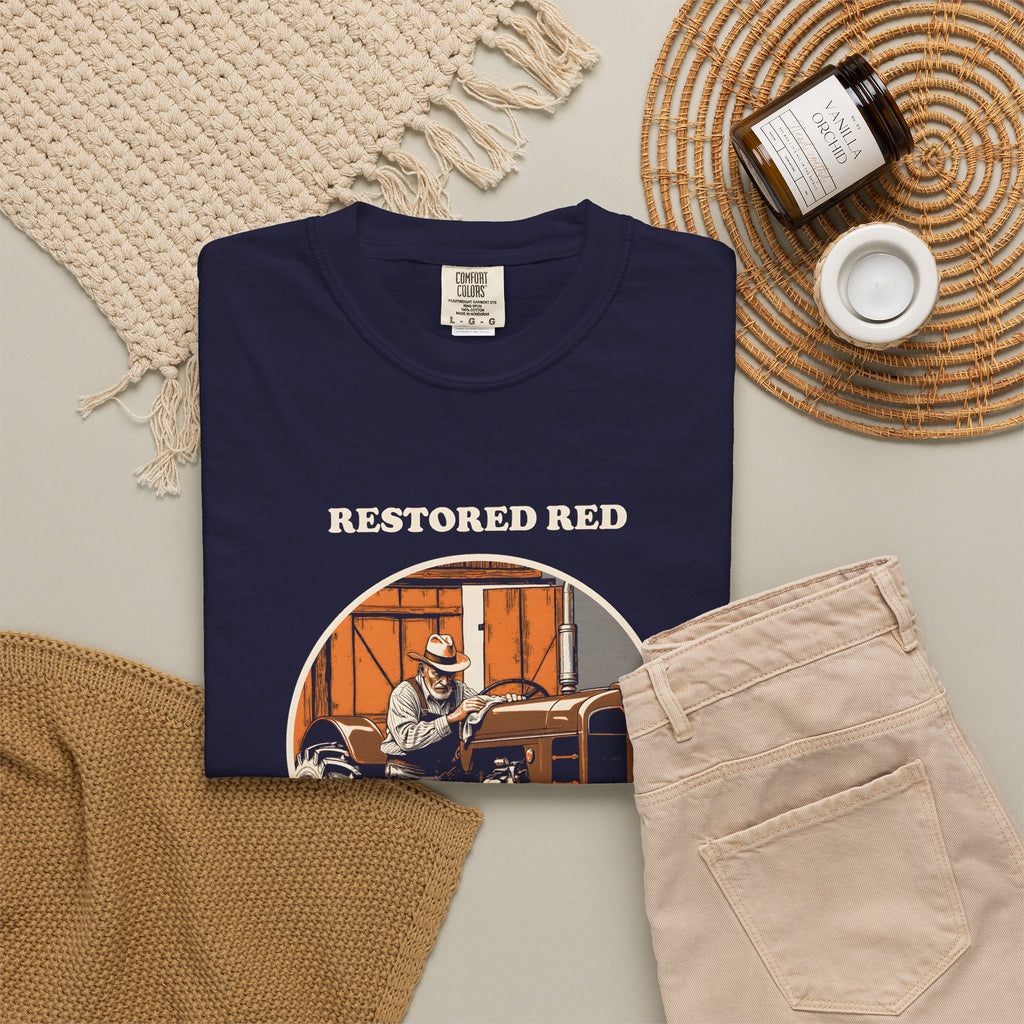 Restored Red Every Bolt Turned by Hand Shirt Tee