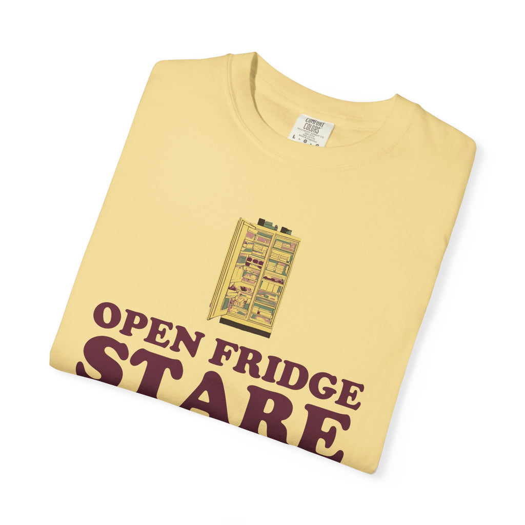 Funny Snack Lover Shirt - Open Fridge Stare Close Fridge Repeat