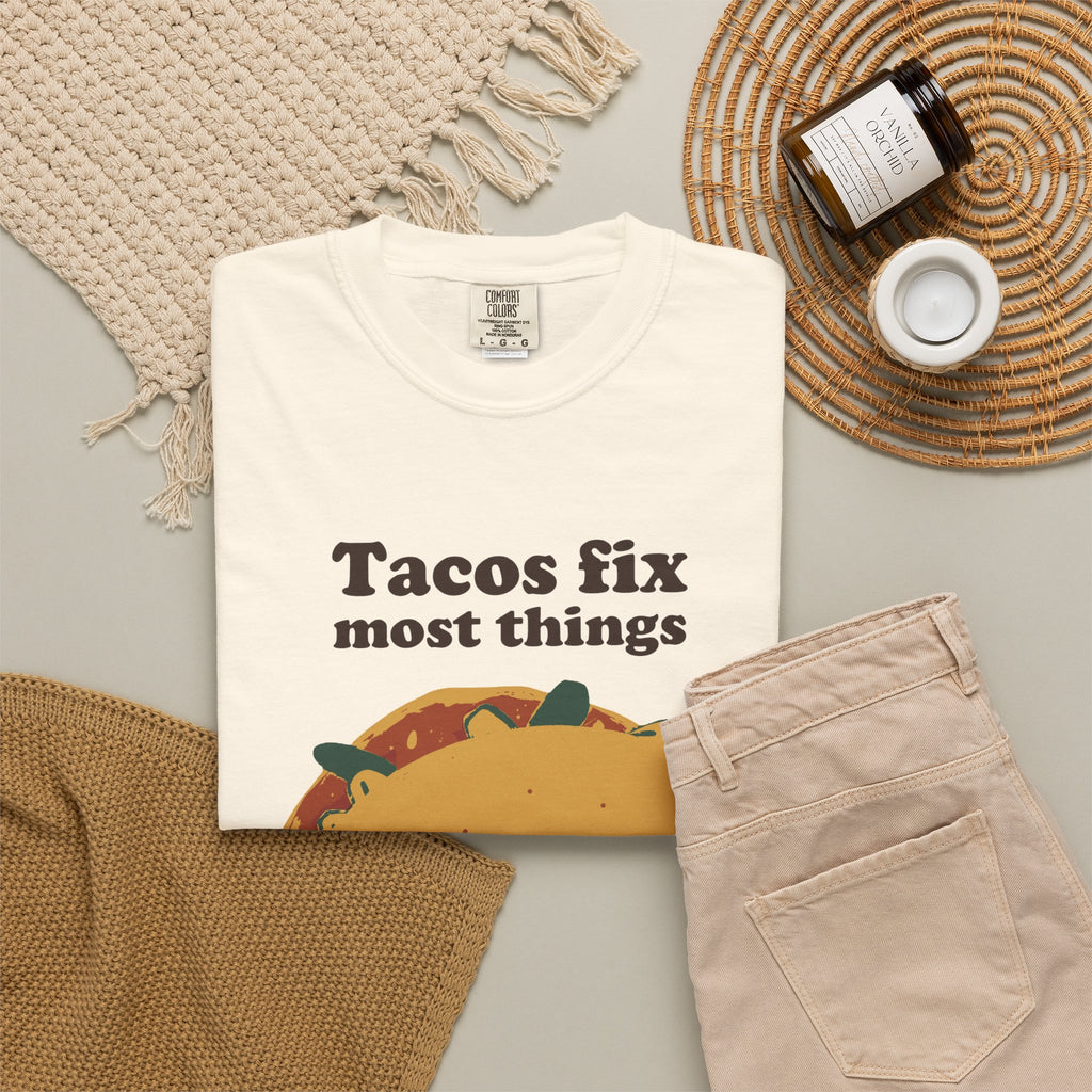 Taco Lover Shirt - Tacos Fix Most Things Tee