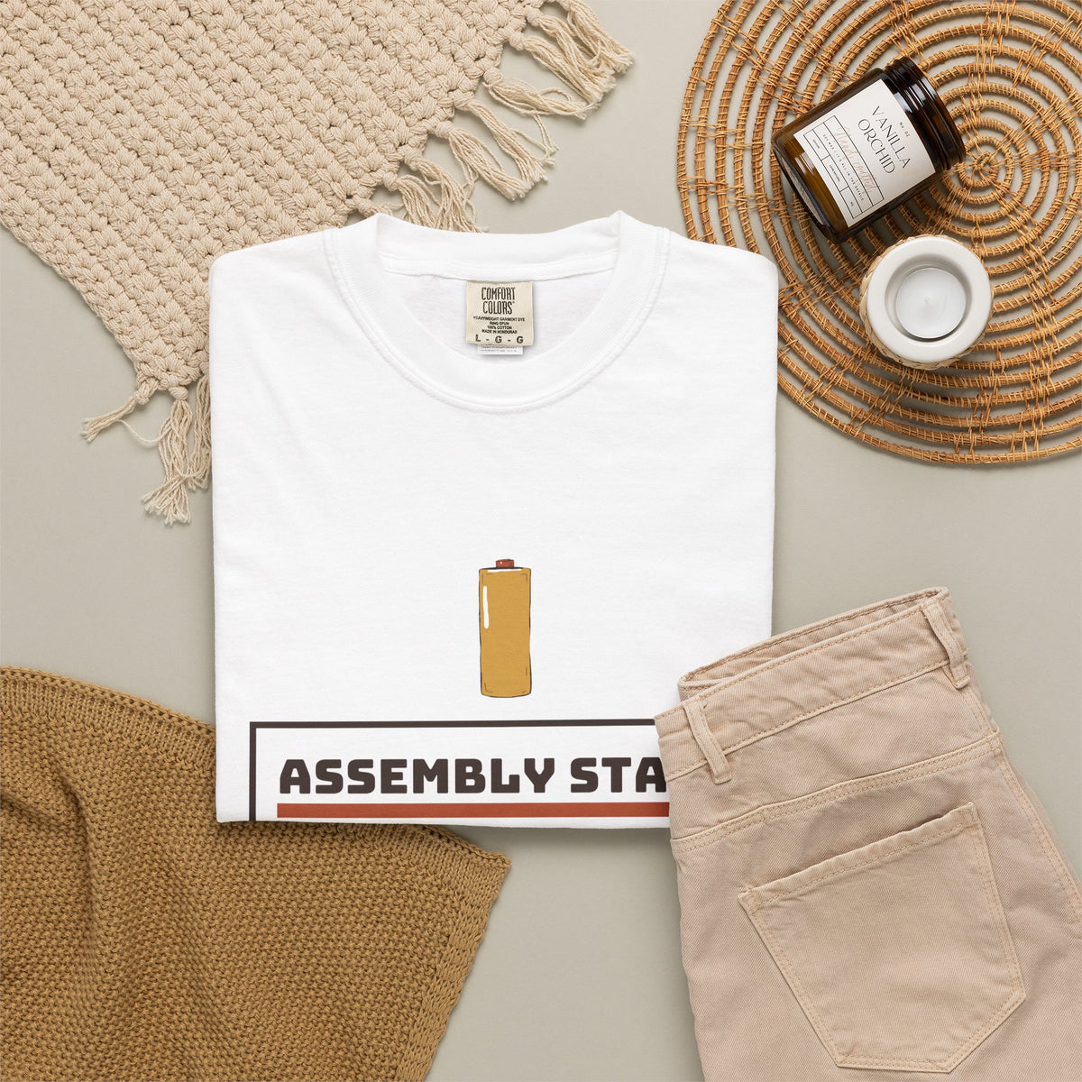Men's Dad Christmas Shirt - Assembly Stats Storybook Art Tee