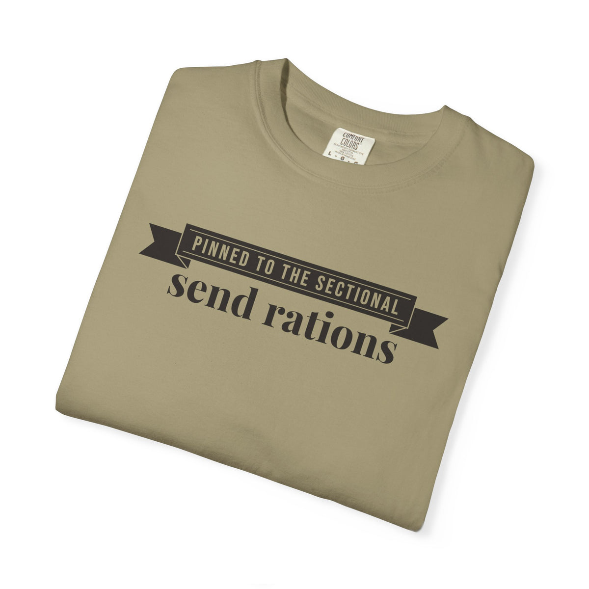 Cat Owner Shirt - Pinned to the Sectional Send Rations Tee