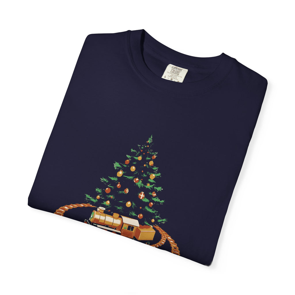 Model Train Christmas Shirt - The Tree Competes With the Layout Tee