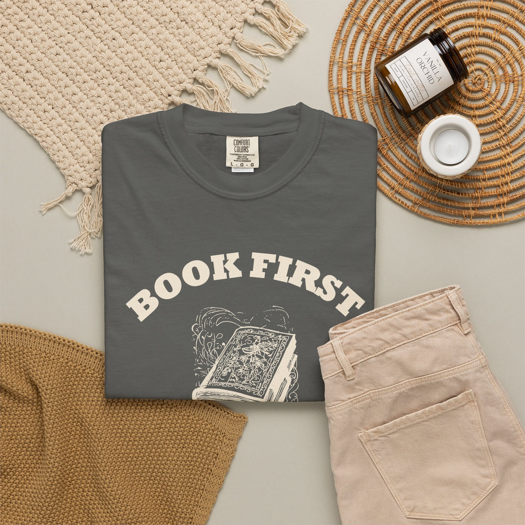 Literary Enthusiast Shirt - Book First The Novel Was Vastly Superior