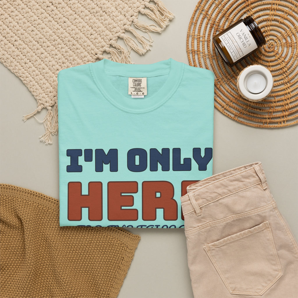 Football Tailgate Fan Shirt - I'm Only Here for the Tailgate Tee