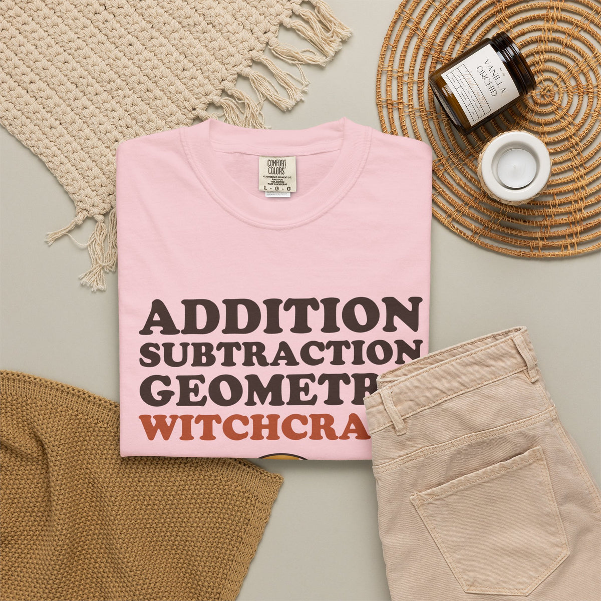 Halloween Shirt - Addition Subtraction Geometry Witchcraft