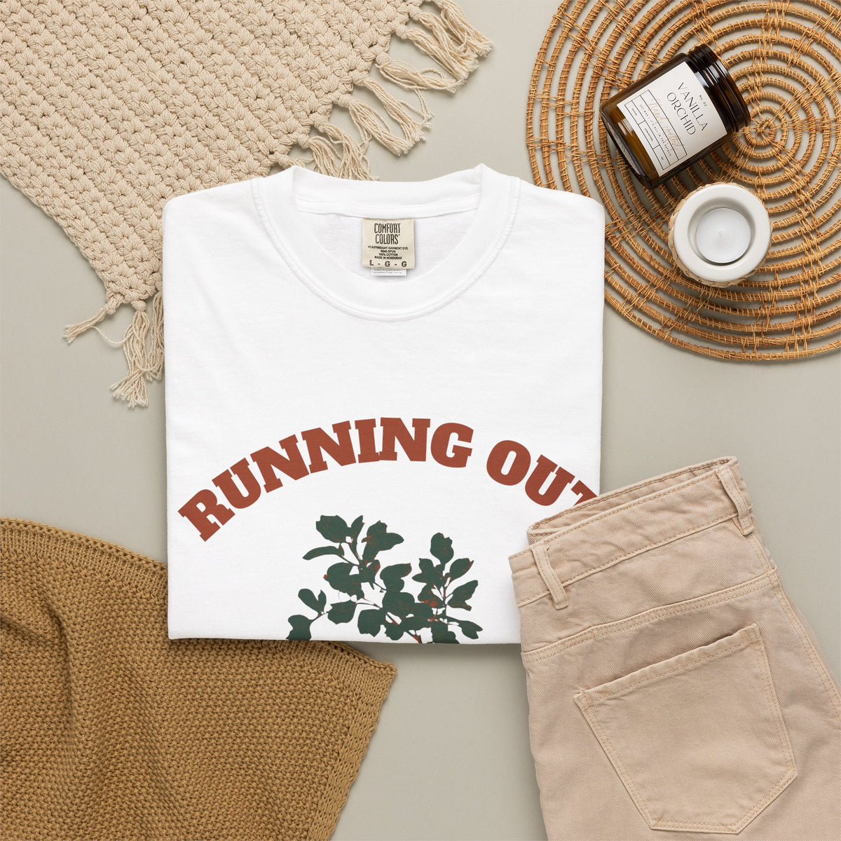 Funny Herb Gardener Shirt - Running Out of Thyme Pun Tee for Gardeners