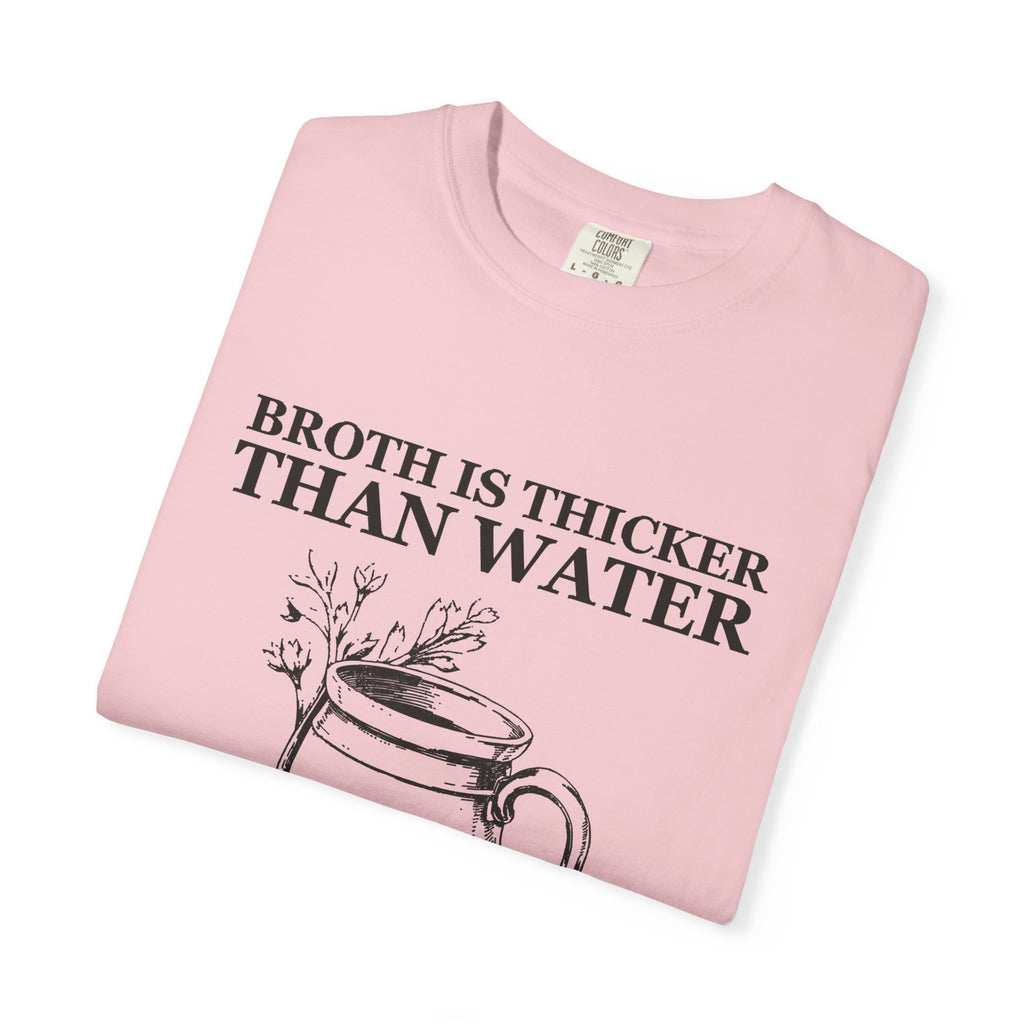 Dark Academia Foodie Fall Shirt - Broth Is Thicker Than Water Tee