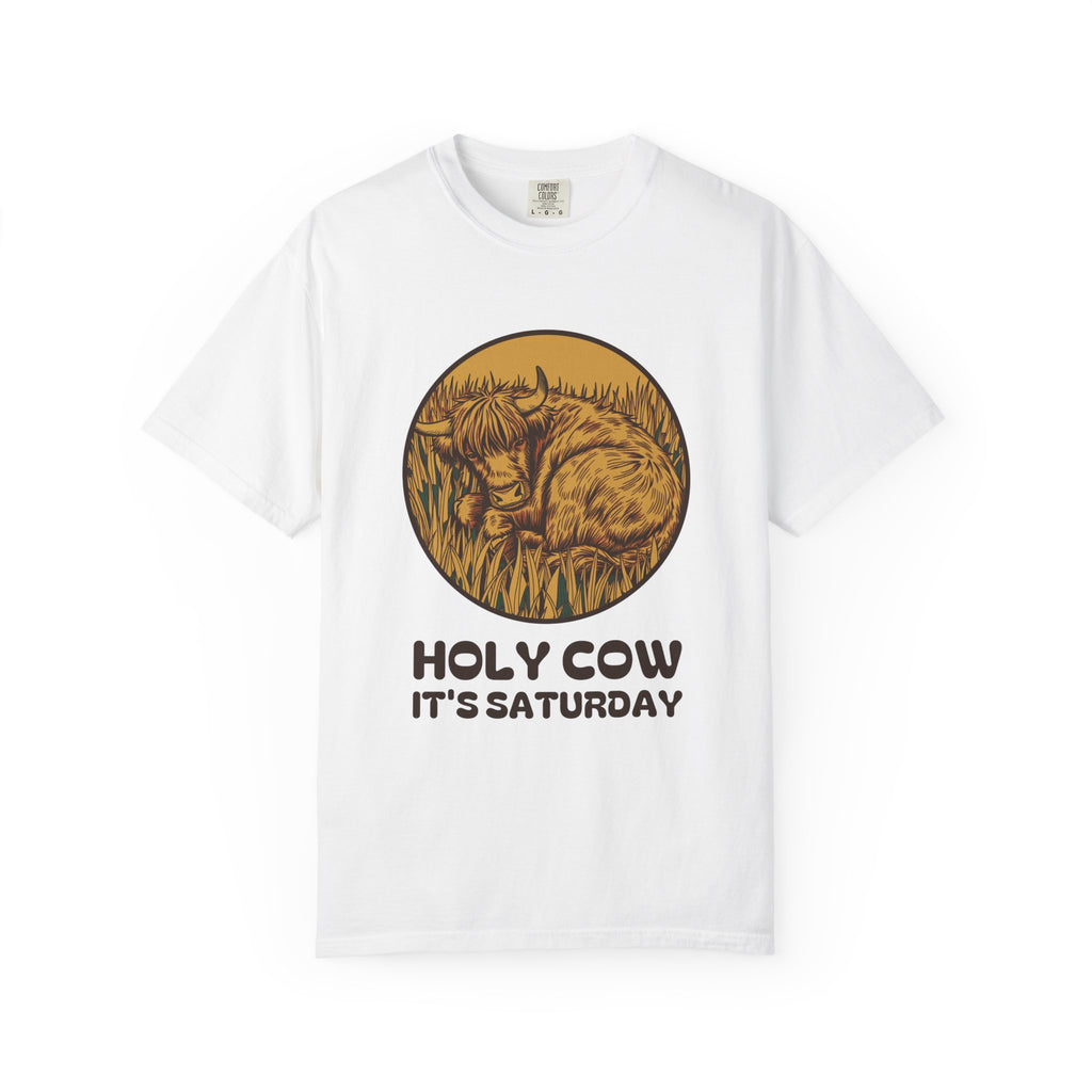 Hobby Rancher Shirt - Holy Cow It's Saturday Tee