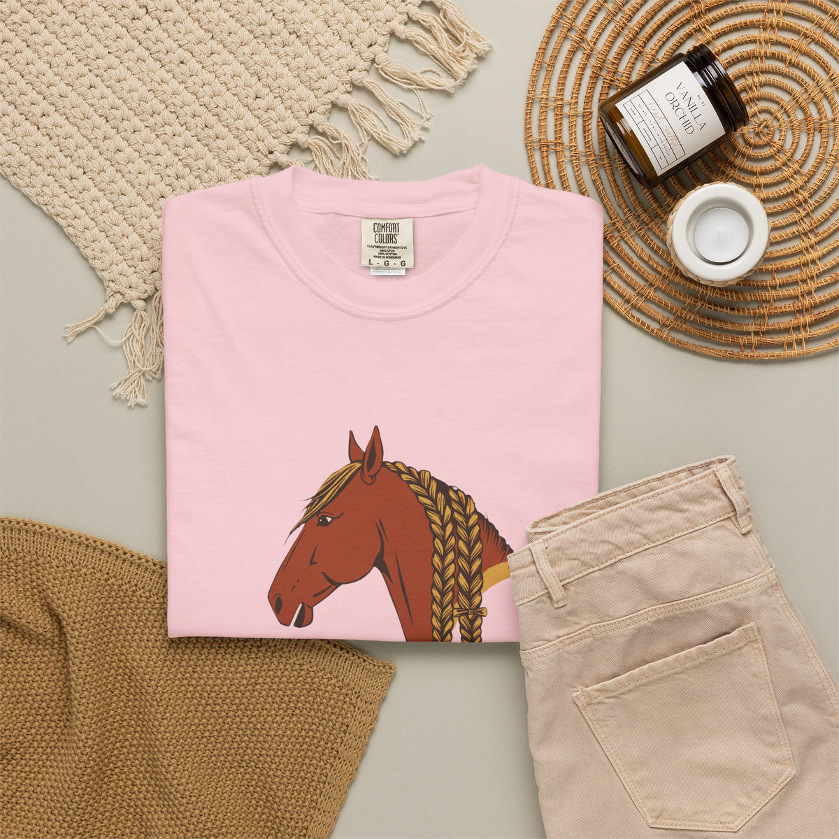 Women's Horse Braiding Shirt - Braiding a Mane Builds More Patience