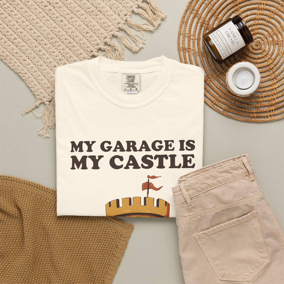 Funny My Garage is My Castle Shirt - Dad Gift Tee