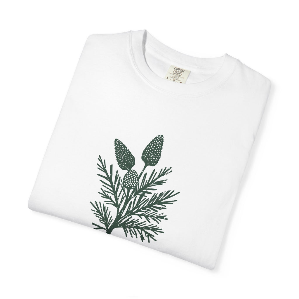 Funny Pine and Cone Shirt - Forest Imagery Winter Gift Tee