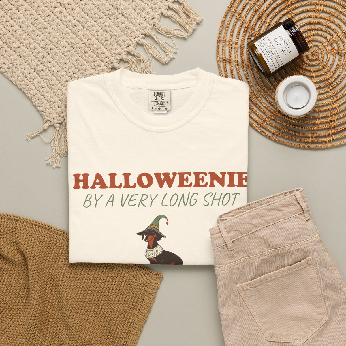 Dachshund Halloween Shirt - Halloweenie by a Very Long Shot Tee