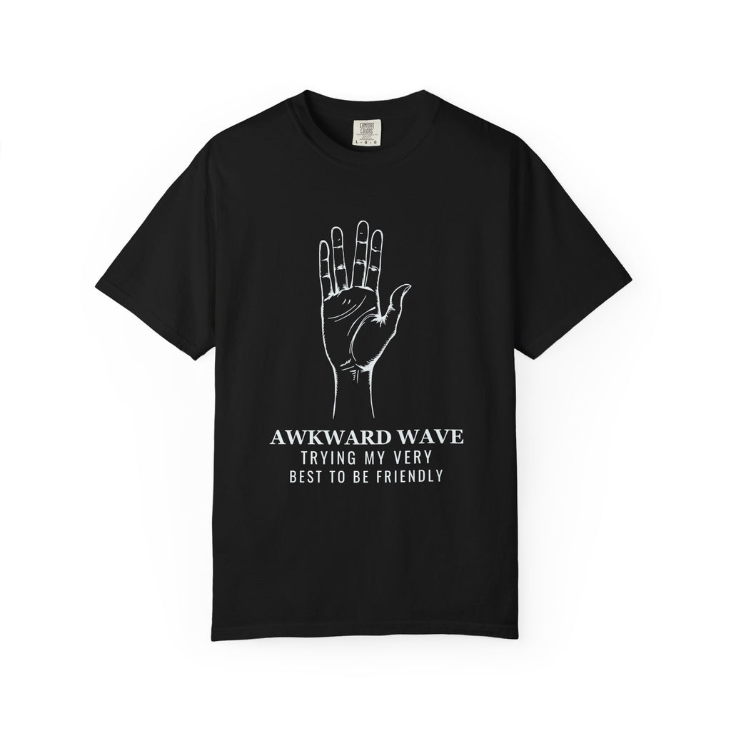 Introvert Shirt - Awkward Wave Trying My Best to Be Friendly Tee
