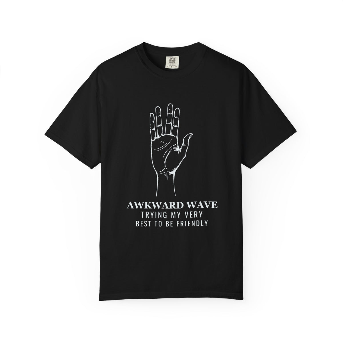 Introvert Shirt - Awkward Wave Trying My Best to Be Friendly Tee