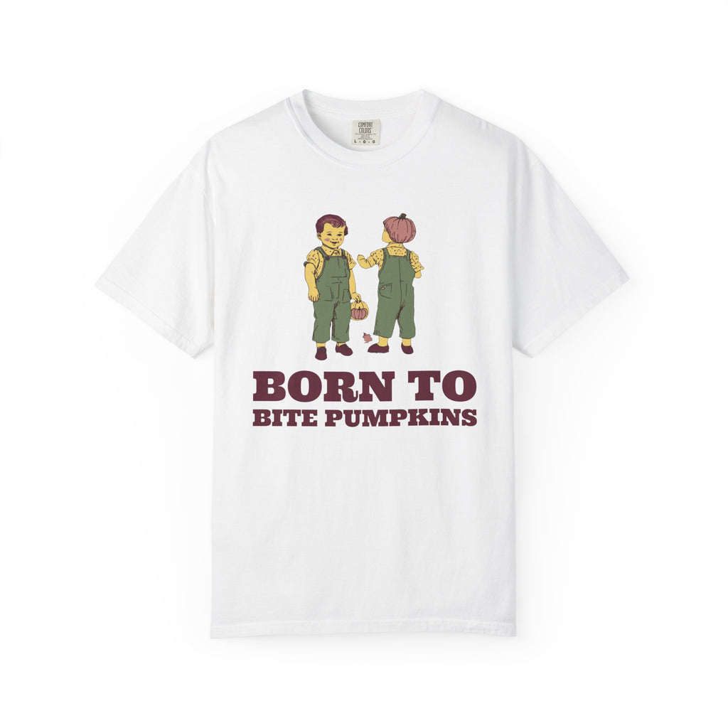 Pumpkin Patch Halloween Shirt - Born to Bite Pumpkins Tee