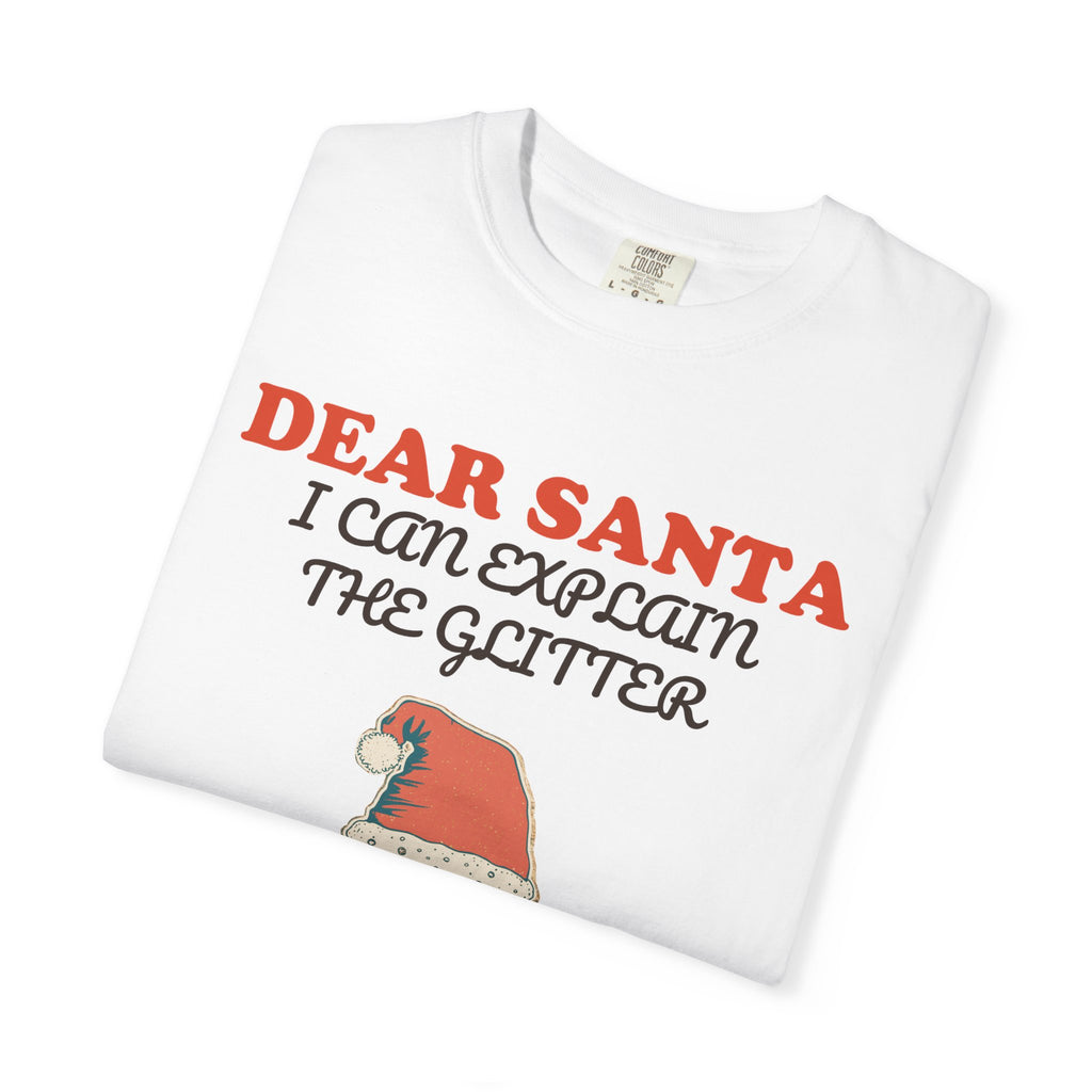 Funny Christmas Teacher Shirt - Dear Santa I Can Explain The Glitter