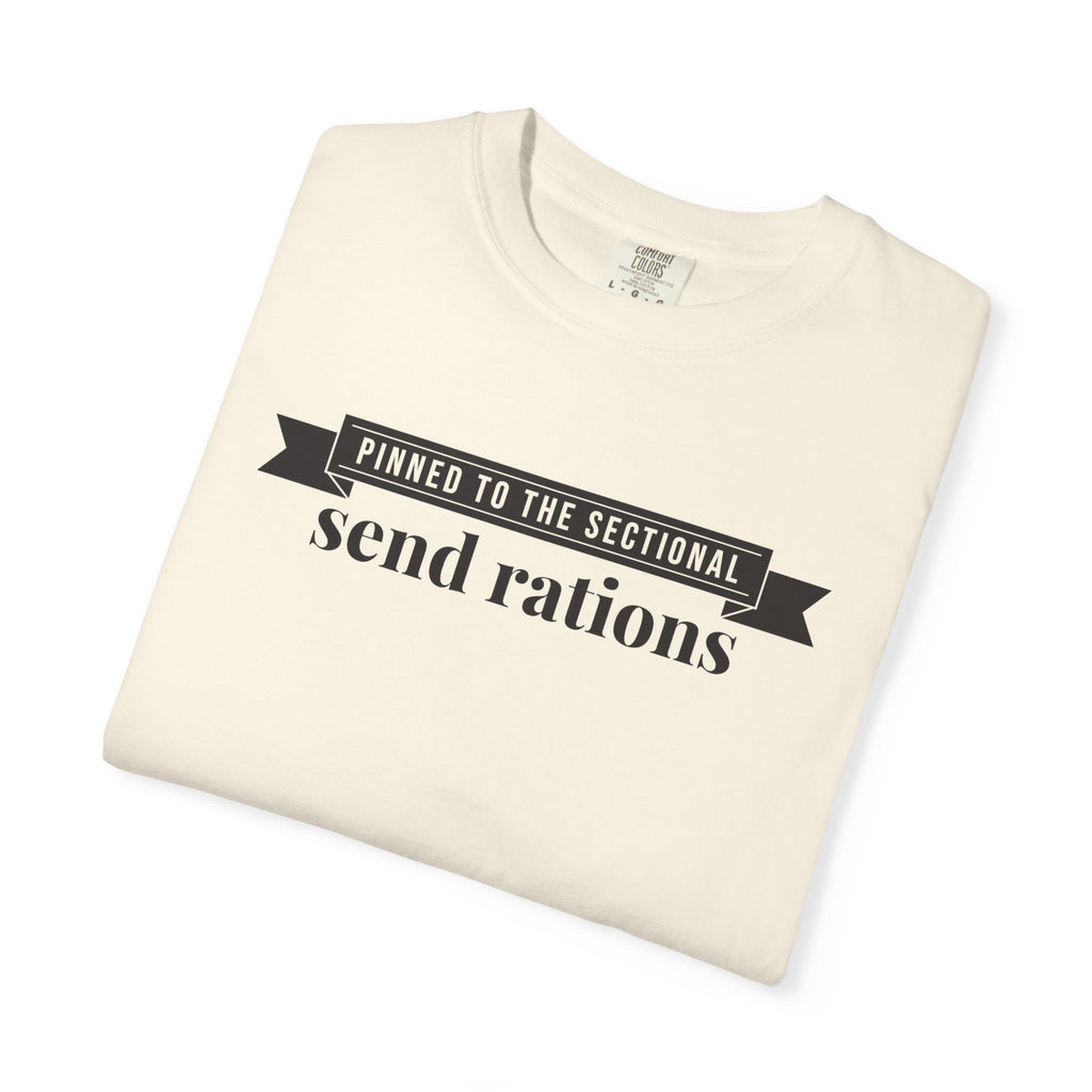 Cat Owner Shirt - Pinned to the Sectional Send Rations Tee