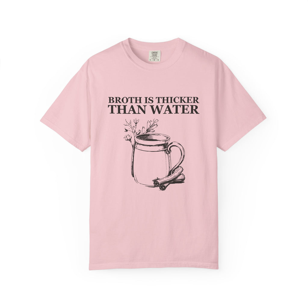 Dark Academia Foodie Fall Shirt - Broth Is Thicker Than Water Tee