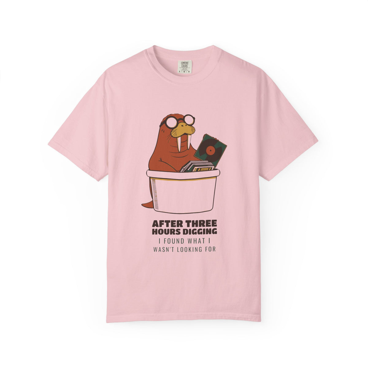 Vinyl Record Digging Tee - Walrus Finds Record