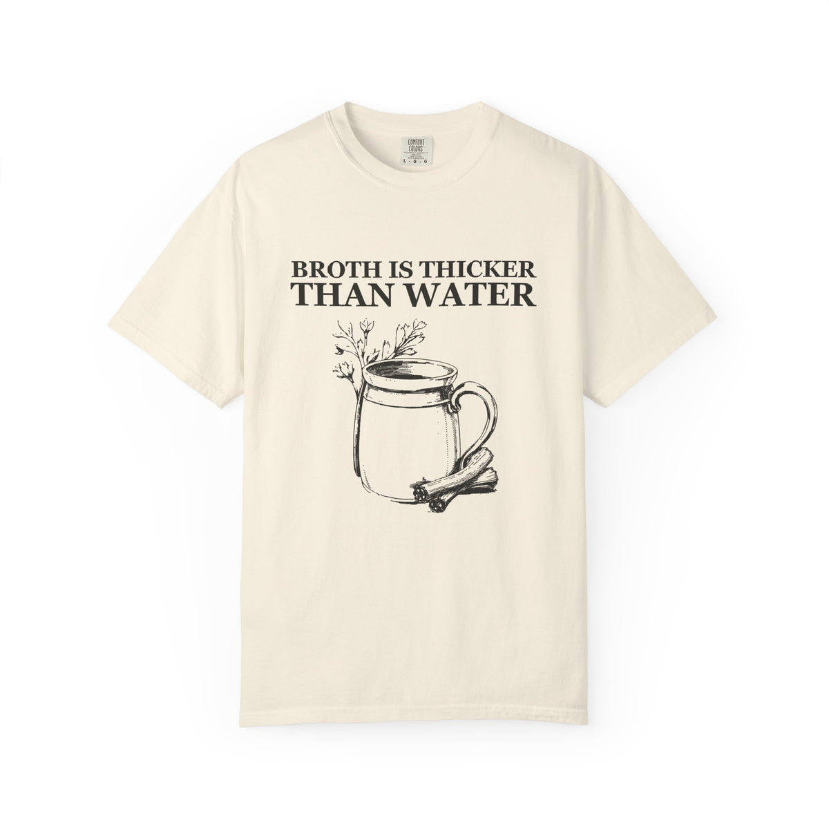 Dark Academia Foodie Fall Shirt - Broth Is Thicker Than Water Tee