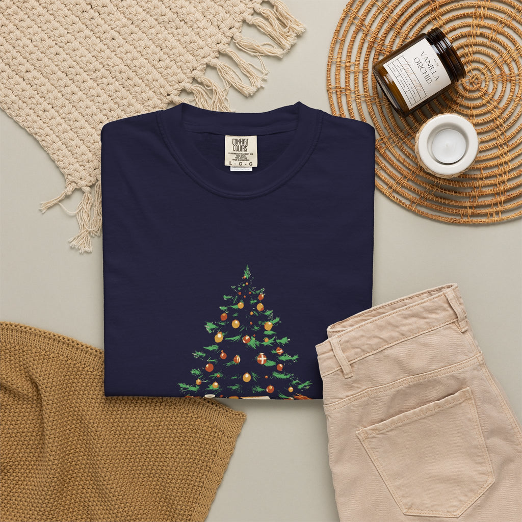 Model Train Christmas Shirt - The Tree Competes With the Layout Tee