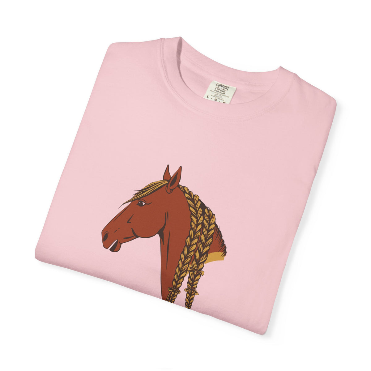 Women's Horse Braiding Shirt - Braiding a Mane Builds More Patience