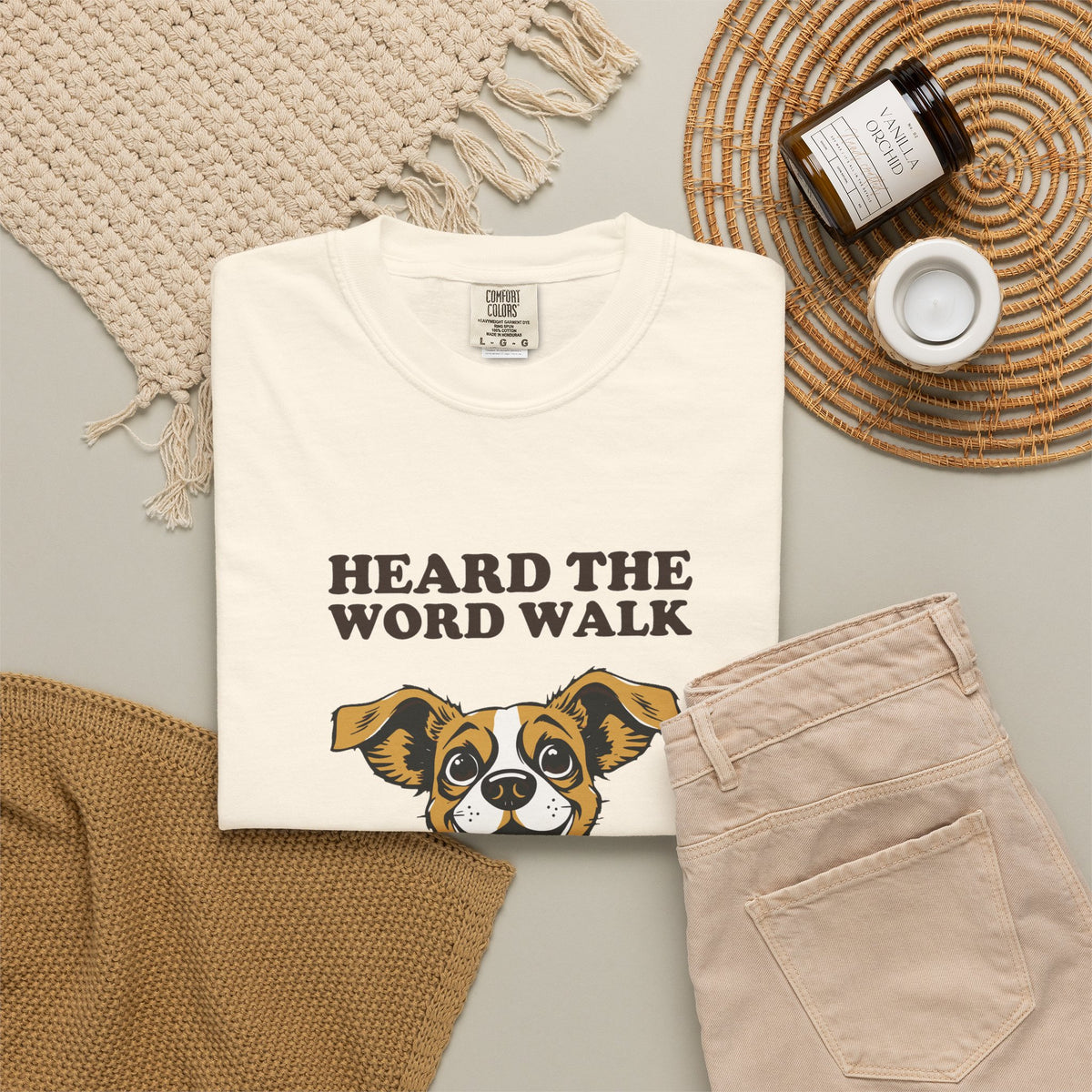 Dog Lover Shirt - Heard the Word Walk Instant Uncontrolled Chaos Tee