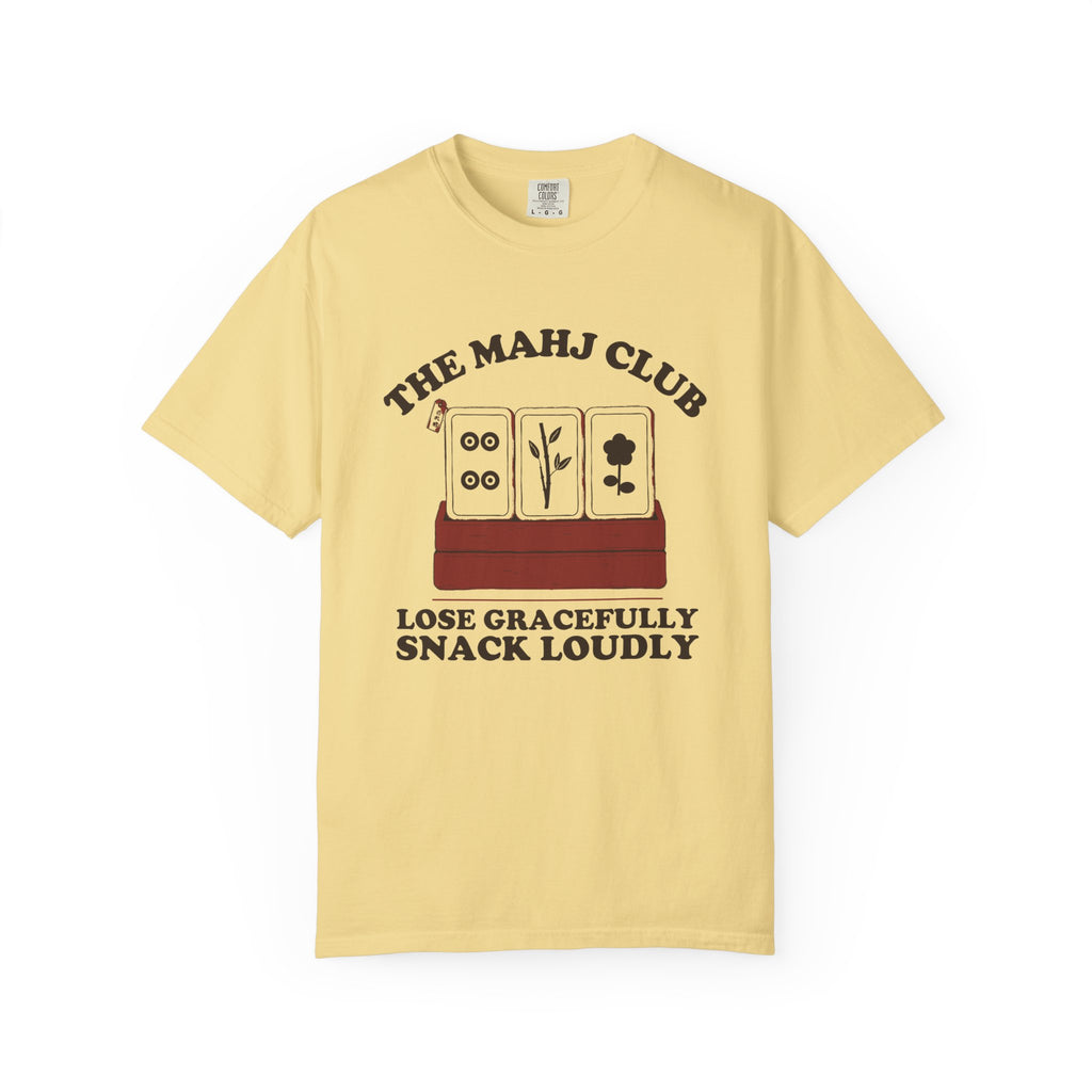 Mahjong Club Shirt - The Mahj Club Lose Gracefully Snack Loudly