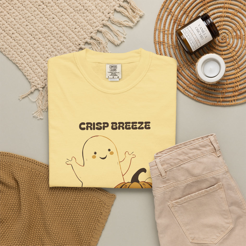 Spooky Season Shirt - Crisp Breeze Leaves Turning and Bones Rattling