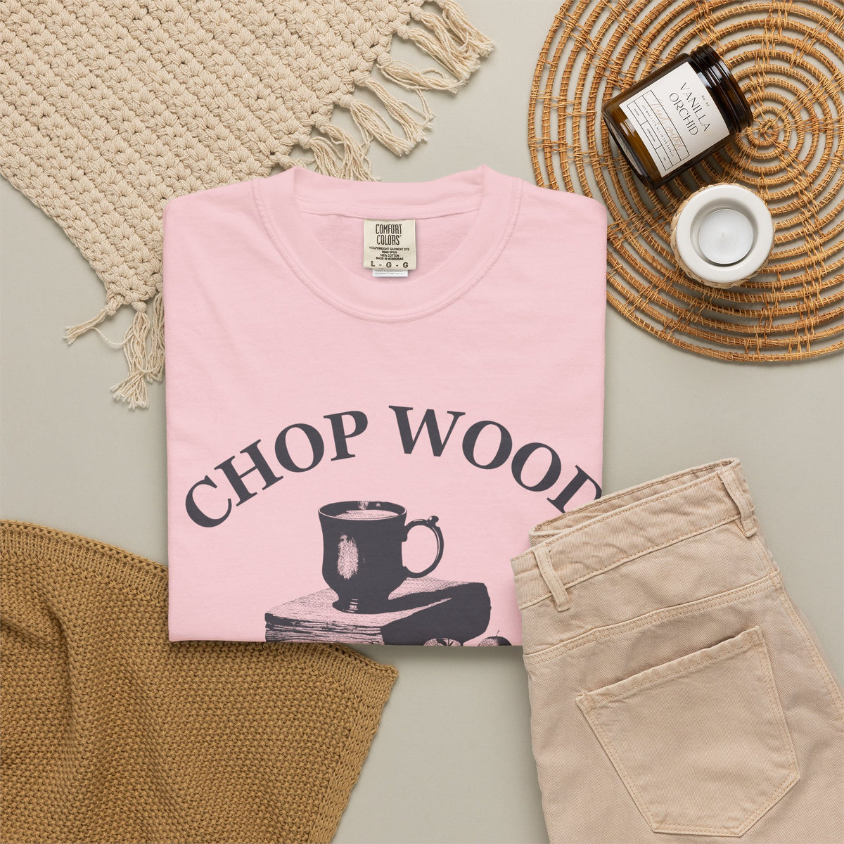 Autumn Homesteader Fall Shirt - Chop Wood Drink Cider Tee
