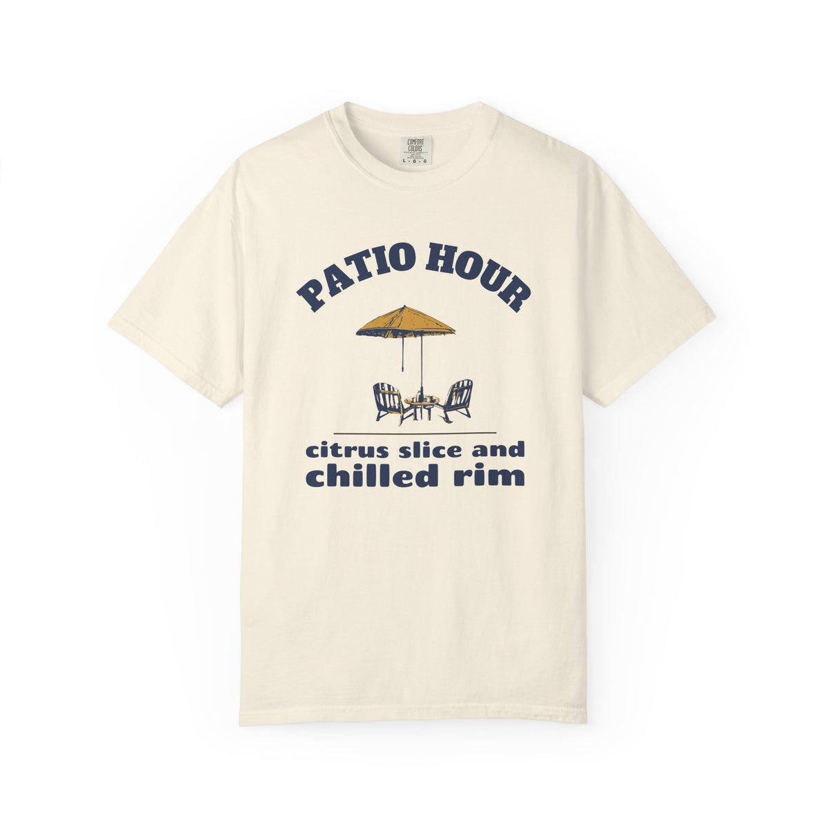 Beach Bar Goers Shirt - Patio Hour Citrus Slice and Chilled Rim Tee