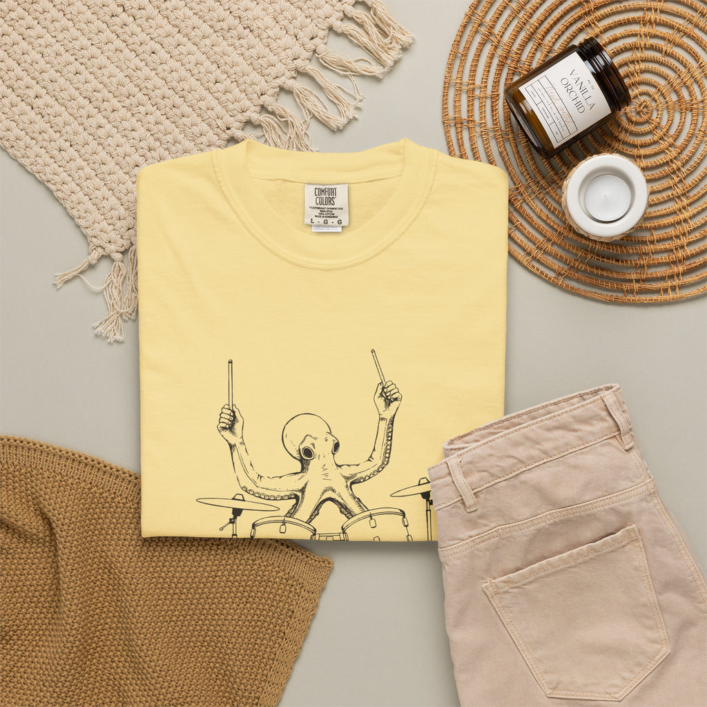 Octopus Drummer Shirt Guitarist Tee