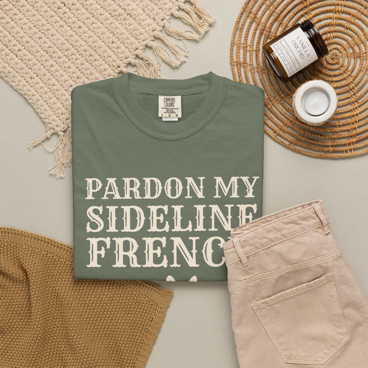 Sports Parent Gift Shirt - Pardon My Sideline French Tee