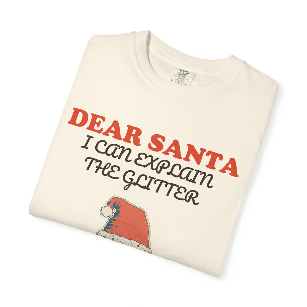 Funny Christmas Teacher Shirt - Dear Santa I Can Explain The Glitter