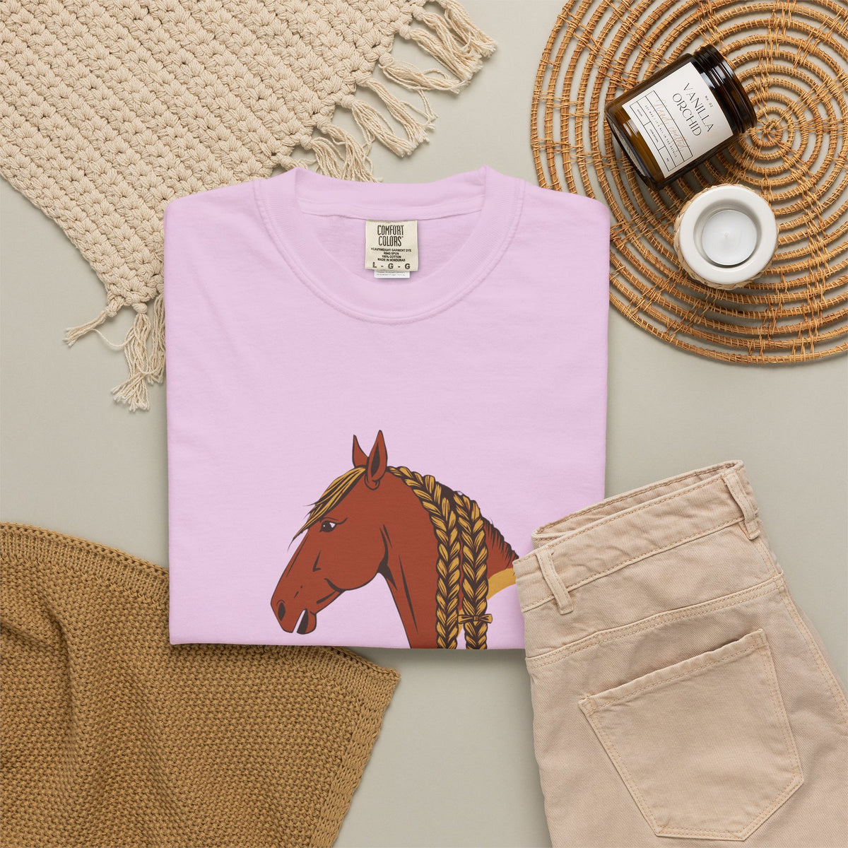 Women's Horse Braiding Shirt - Braiding a Mane Builds More Patience