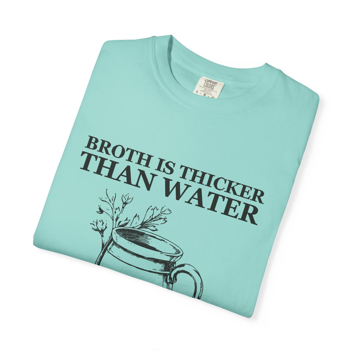 Dark Academia Foodie Fall Shirt - Broth Is Thicker Than Water Tee