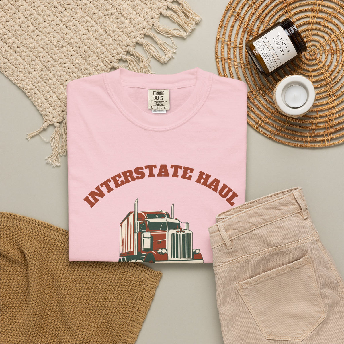 Truck Driver Shirt - Interstate Haul Rumble Strips and Diesel Hum