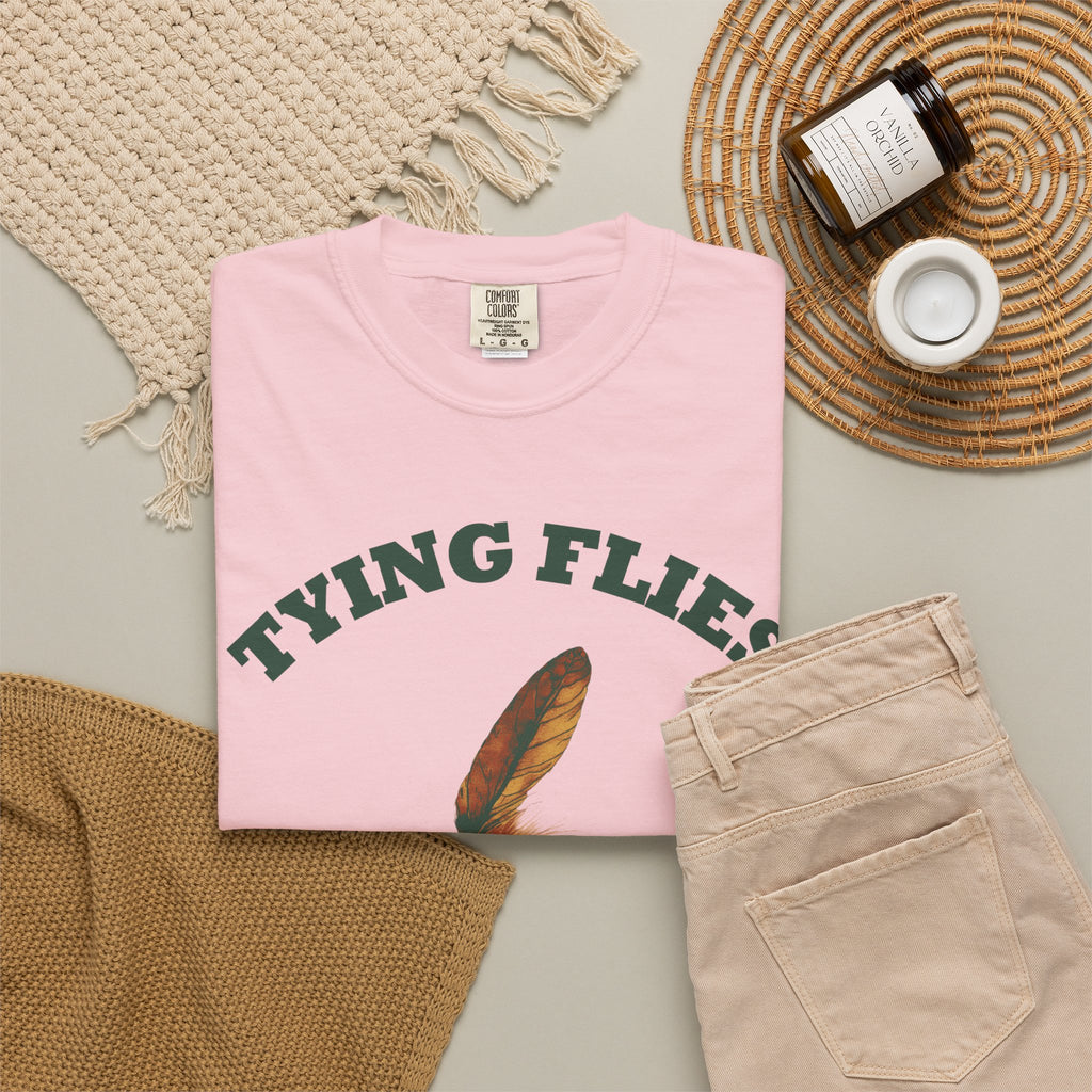 Fly Fishing Shirt Tying Flies Knots Hold When They Want Men's Tee