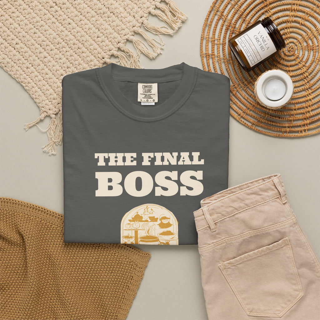 Funny Video Gamer Shirt - The Final Boss is Dinner Being Ready