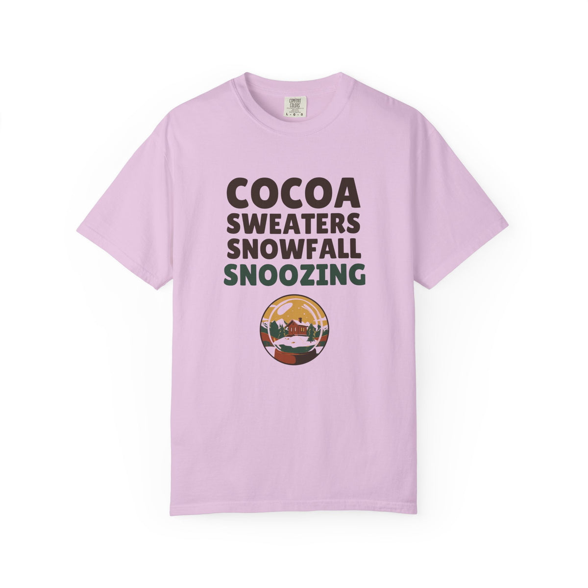 Cozy Christmas Shirt - Cocoa Sweaters Snowfall Snoozing Tee