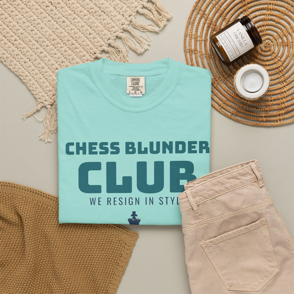 Funny Chess Player Shirt - Chess Blunder Club We Resign in Style