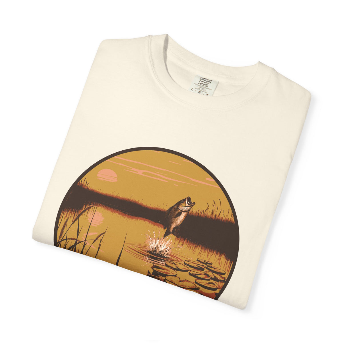 Bass Fishing Shirt - Bass Pond Wildflowers Tee